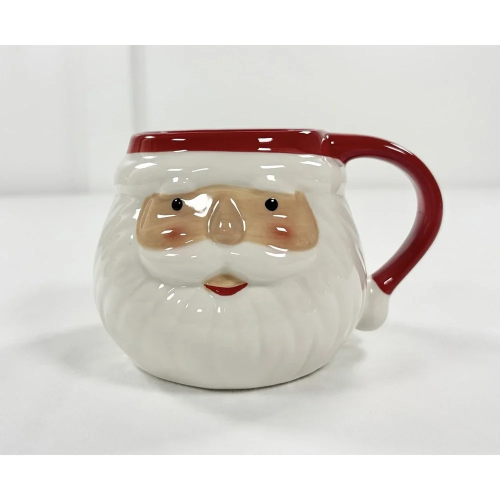 Wondershop Target 3D Christmas Santa Head‎ Face Figural Mug Stoneware 17oz Cup